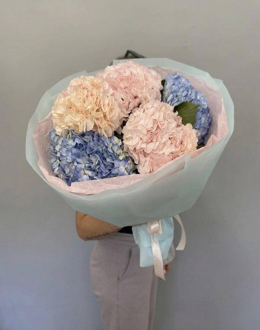 Моно-букет из гортензий